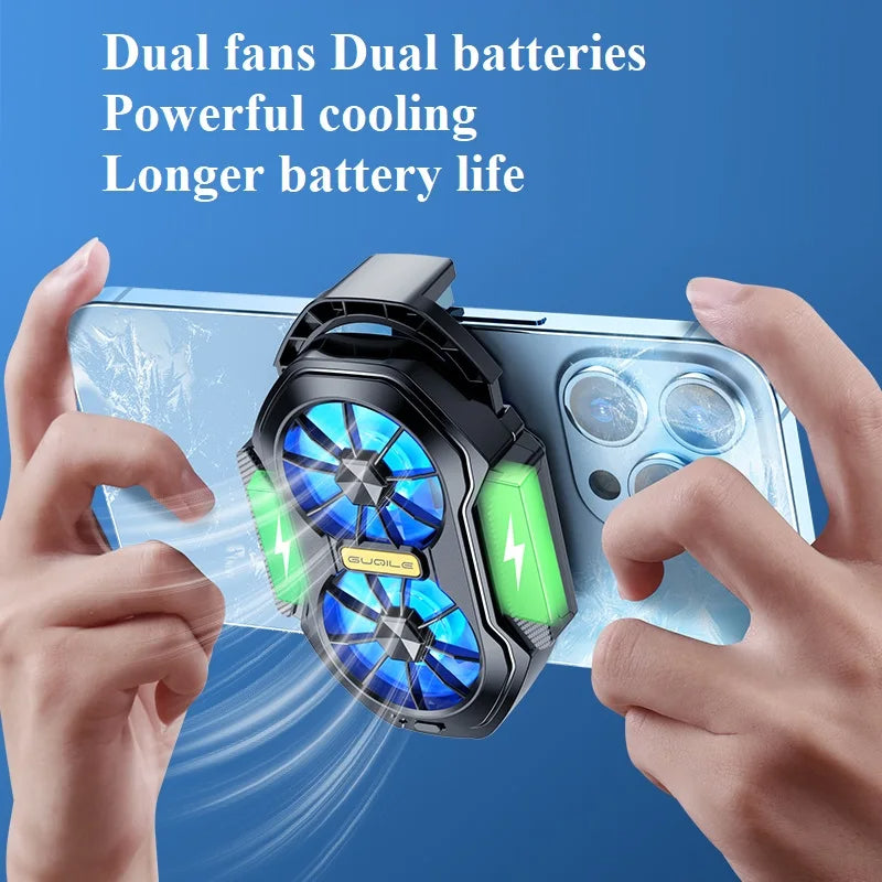 FS01 Dual Fan Rechargeable Mobile Phone Cooler
