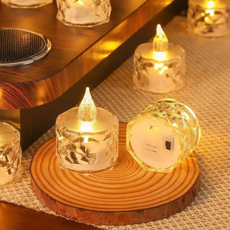 Flameless LED Light Candle LED Crystal Candle Light