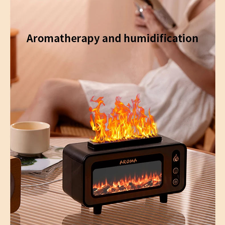 Fireplace Diffuser 7 Colors LED Ultrasonic Aroma Essential