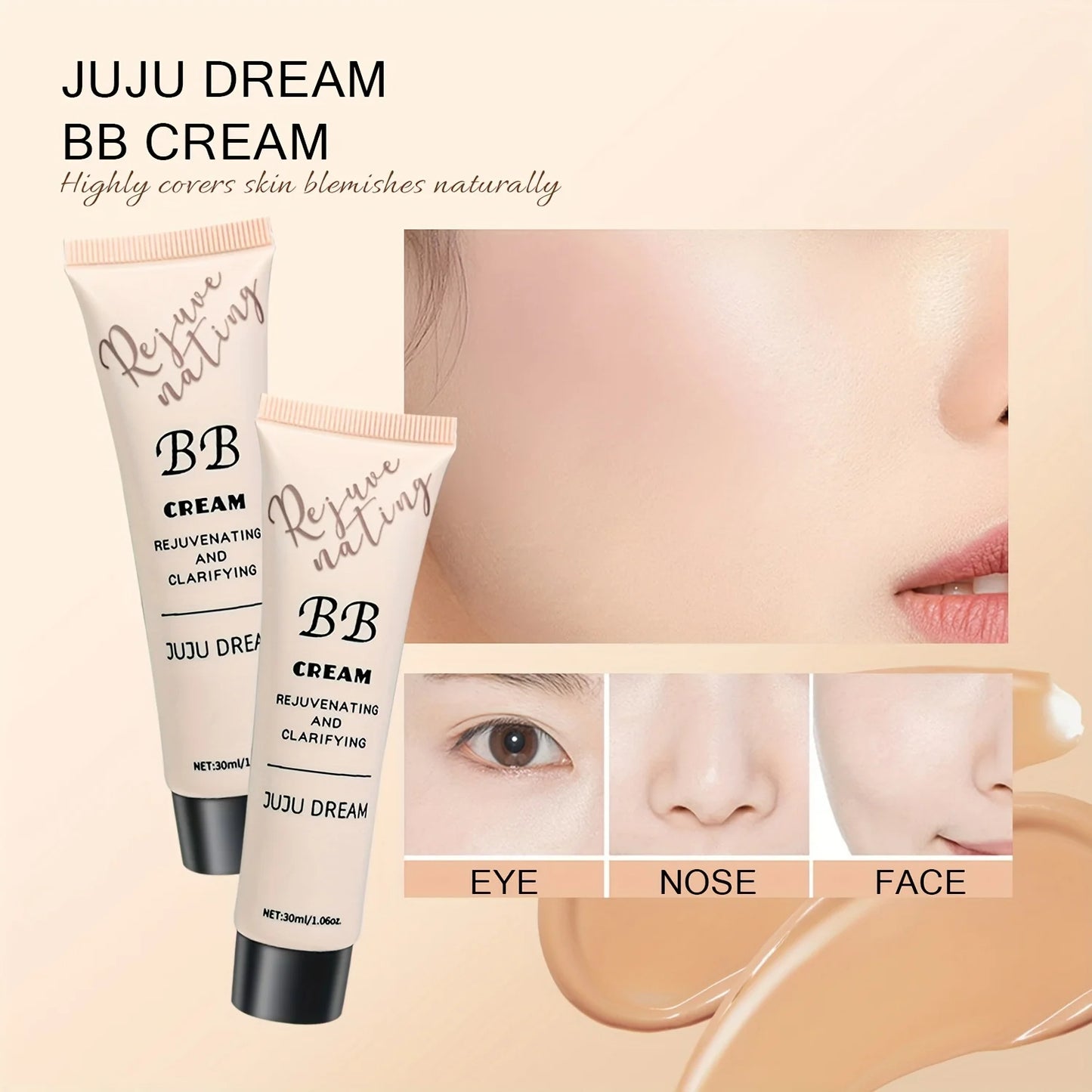 Natural Concealer BB Cream, moisturizing