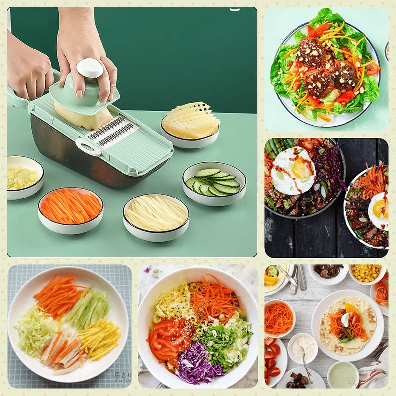 5 In 1 Vegetable Cutter Fruit Slicer Grater