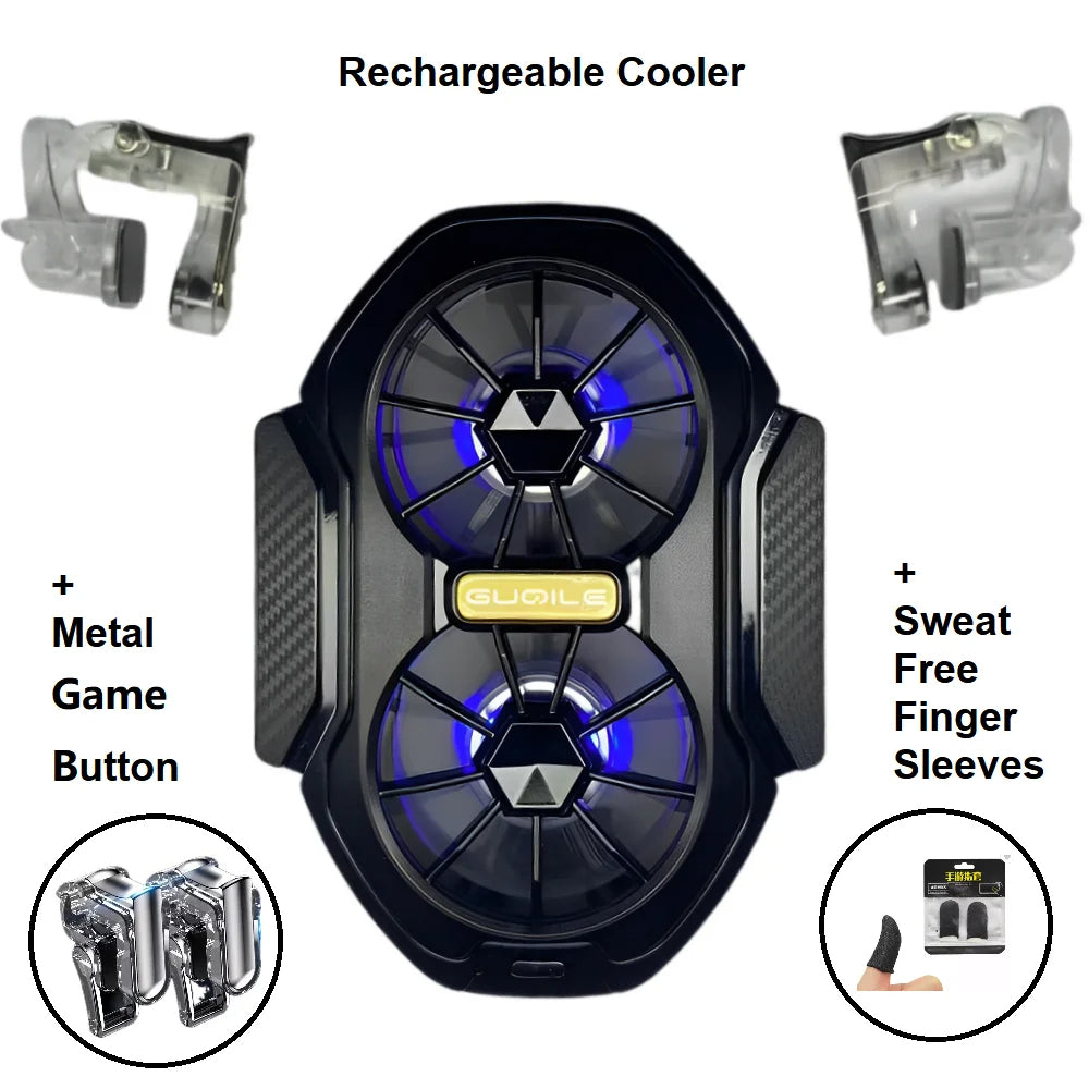 FS01 Dual Fan Rechargeable Mobile Phone Cooler