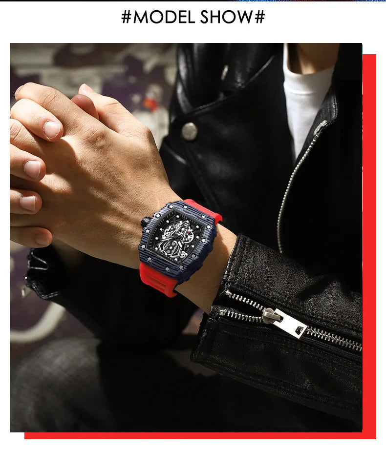 BINBOND Brand Men Watch Domineering Barrel Watch