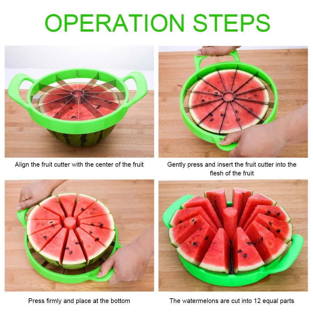 Manual Watermelon Slicers Cutter Stainless Steel