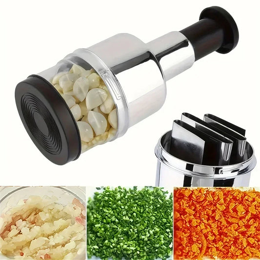 304 Stainless Steel Manual Garlic Press Vertical Hand Cutter