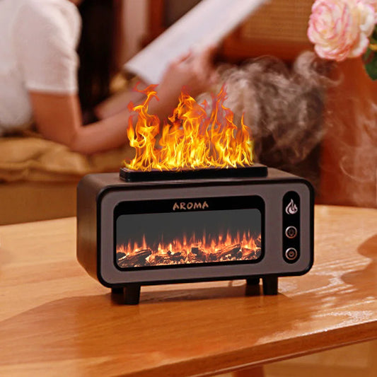 Fireplace Diffuser 7 Colors LED Ultrasonic Aroma Essential