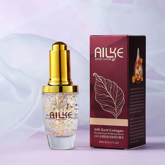 AILKE 24K Collagen Facial Whitening Set, Reduce Black Spots,