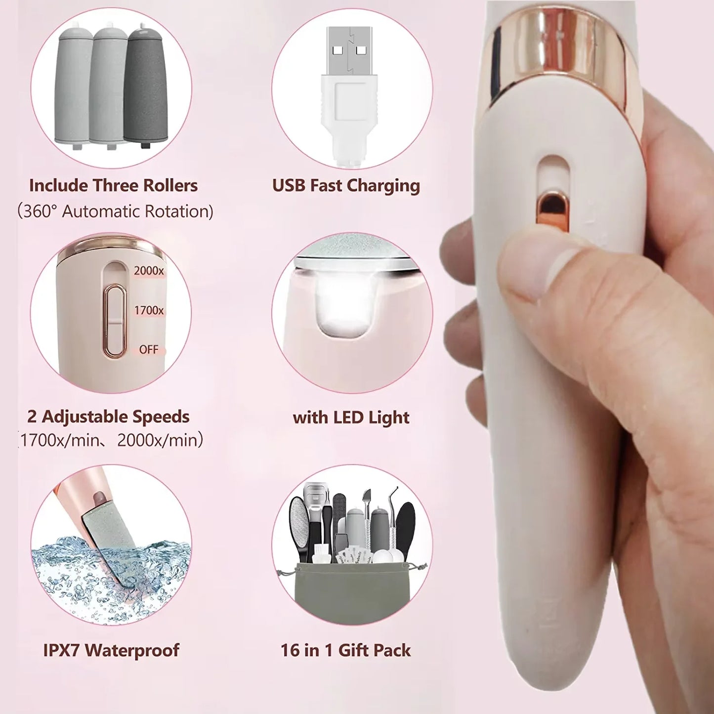 Professional Electric Foot Callus Remover