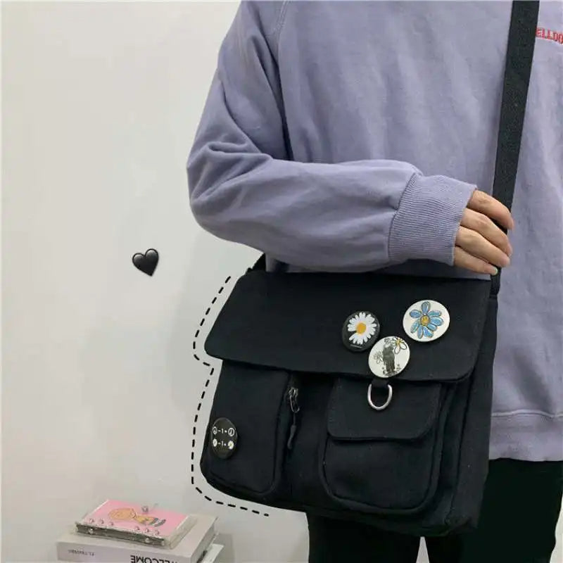 Cute Canvas Bag Wild Student Women Handbags