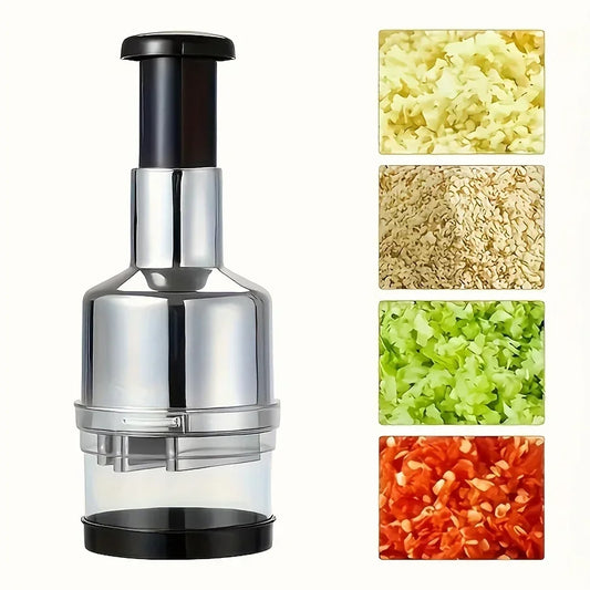 304 Stainless Steel Manual Garlic Press Vertical Hand Cutter