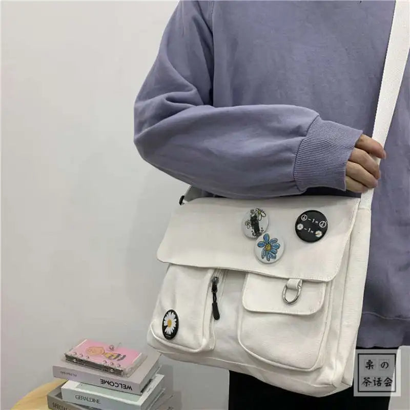 Cute Canvas Bag Wild Student Women Handbags