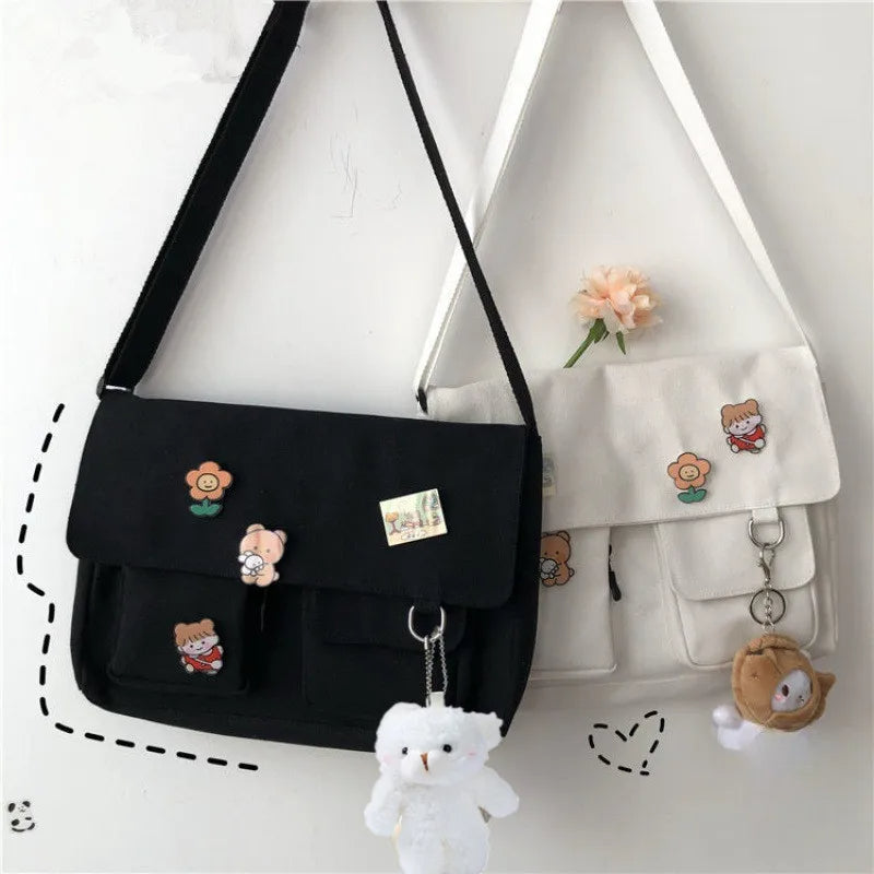 Cute Canvas Bag Wild Student Women Handbags