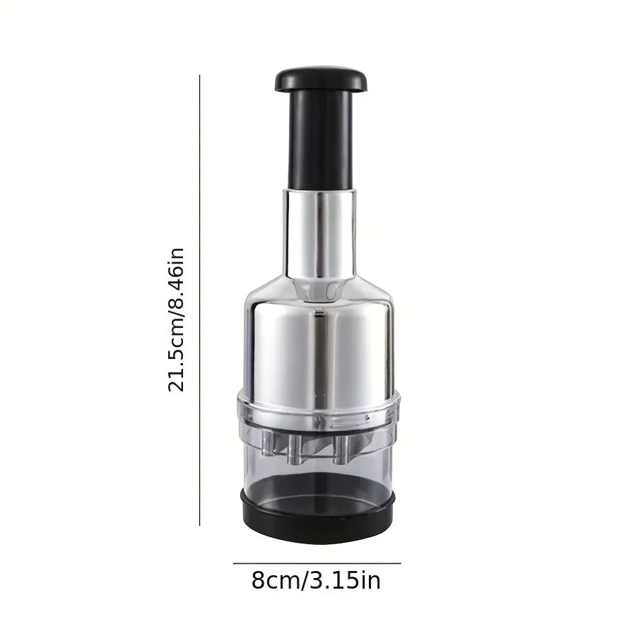 304 Stainless Steel Manual Garlic Press Vertical Hand Cutter